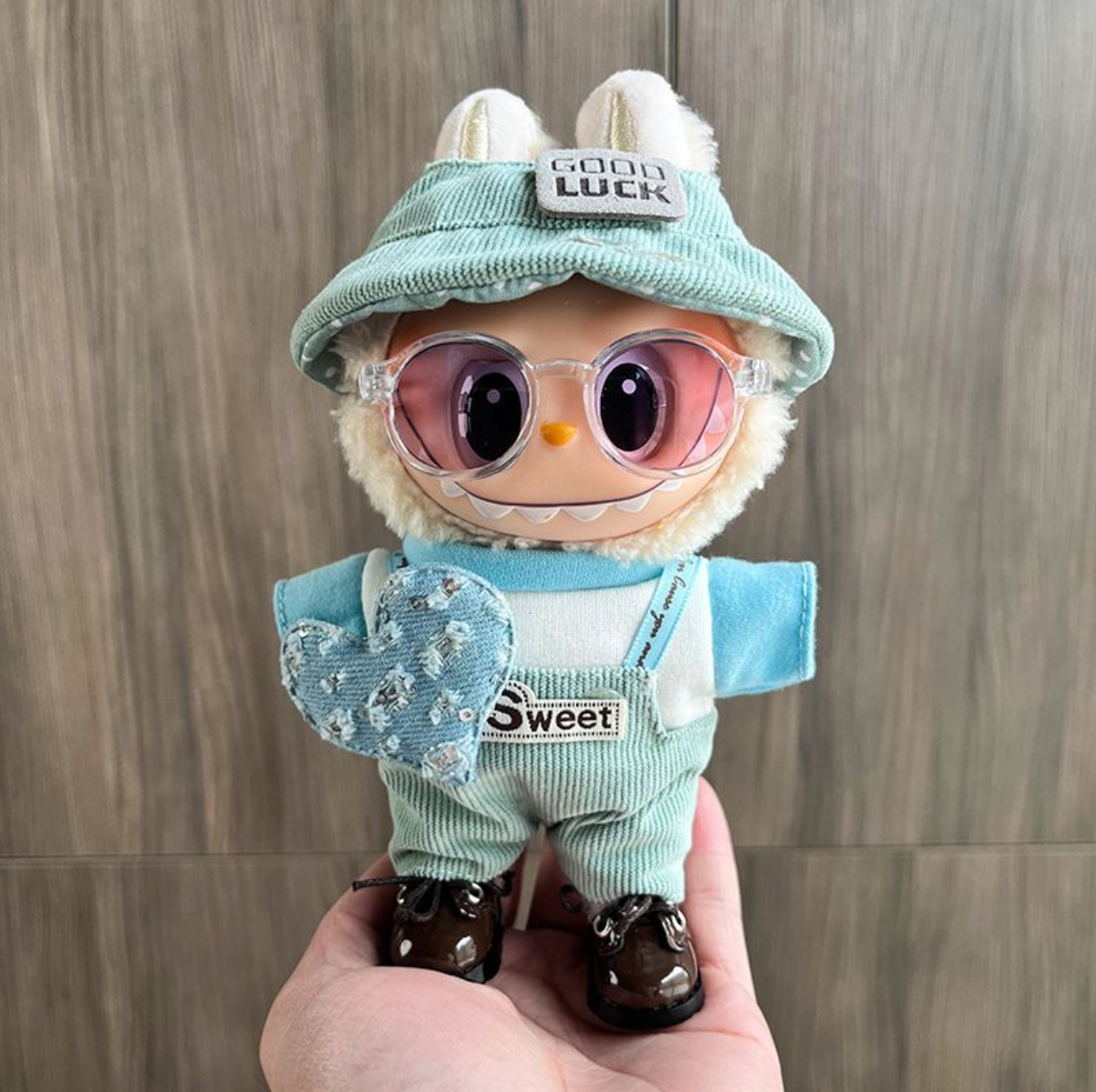 labubu doll clothes macaron suit fisherman hat clothes change clothes