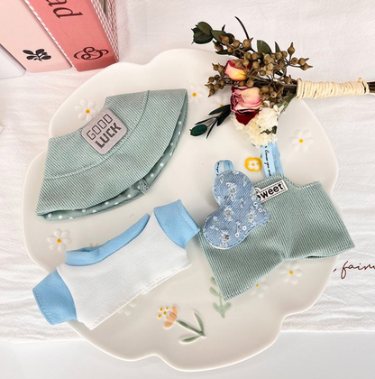 labubu doll clothes macaron suit fisherman hat clothes change clothes