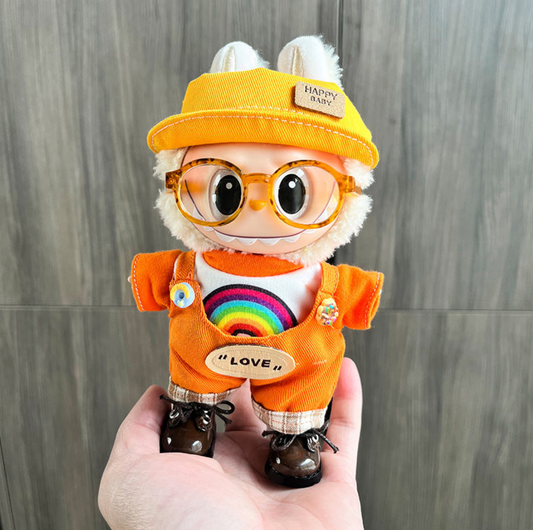 123rd generation labubu doll clothes macaron sitting party set